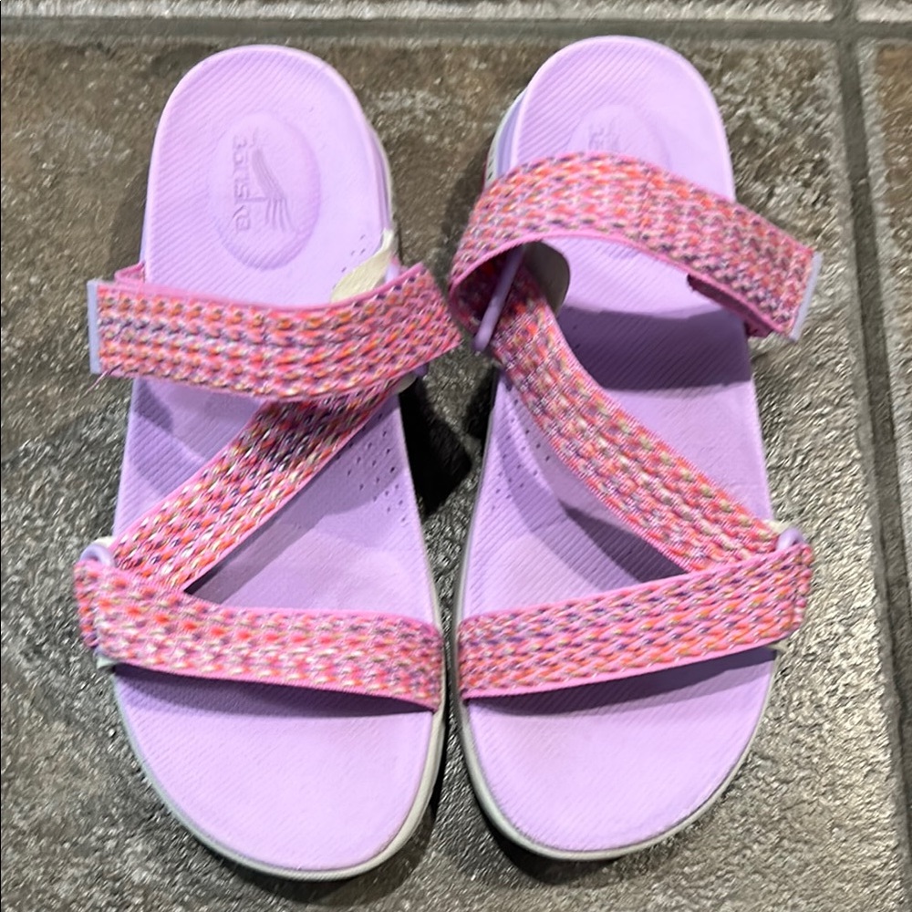 Dansko Sporty Purple and Pink Sandals